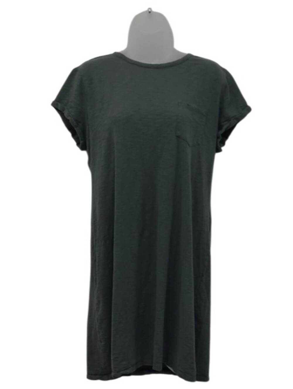 GAP Crewneck T-shirt dress Chest Pocket Mini Babydoll Short Sleeve A-Line Tee